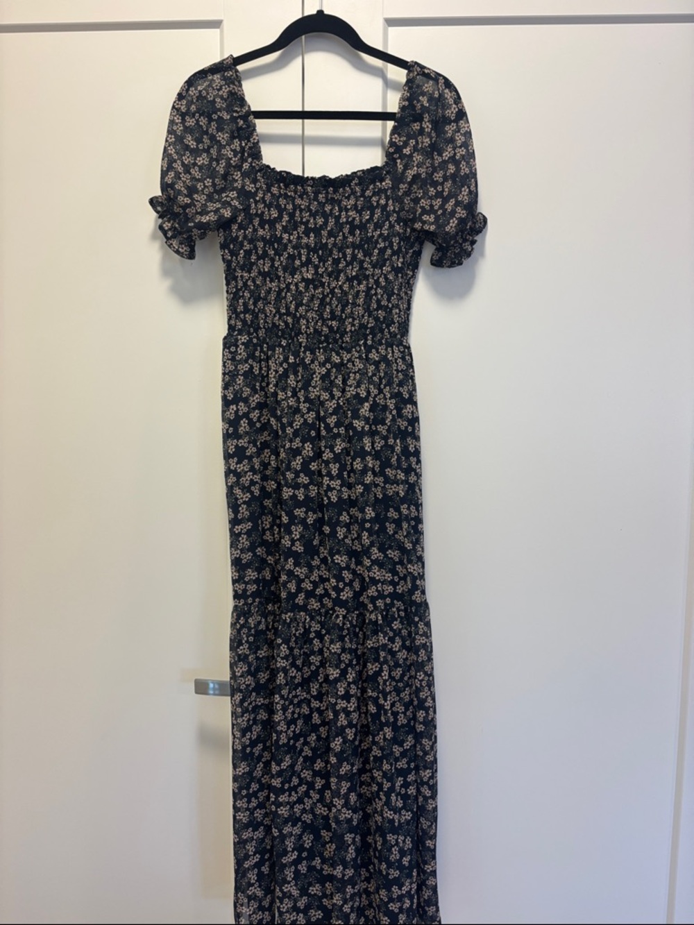 Patrons of Peace Floral Navy Maxi dress